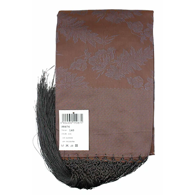 Mantón Regional 140x140 cm  Algodón con Fleco Trenzado a Mano