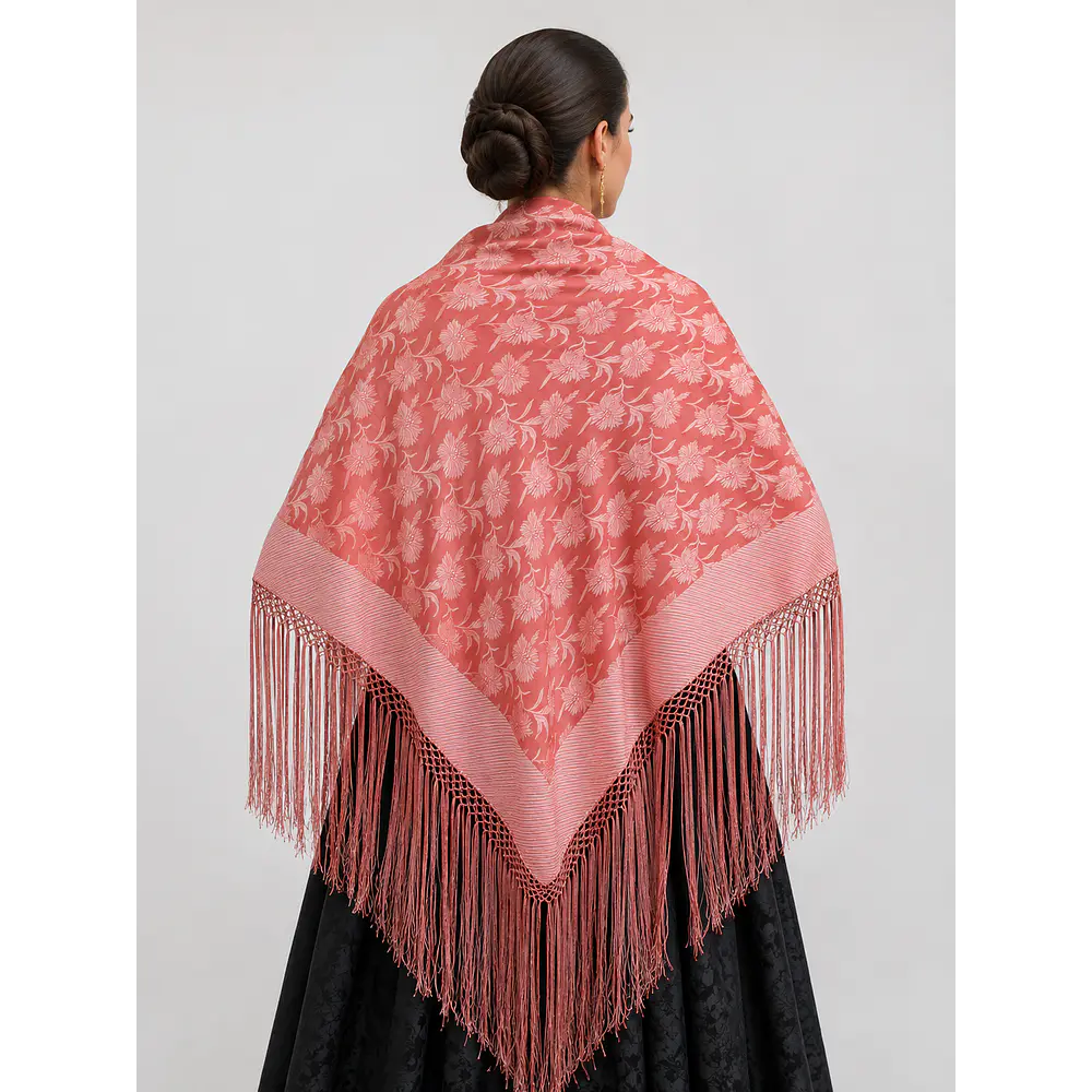 Mantón Regional Tradicional 140x140cm baturra