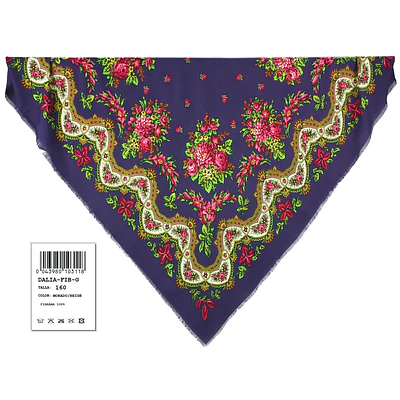 Mantón de Merino 100% Fibra para Traje Regional | 160 cm