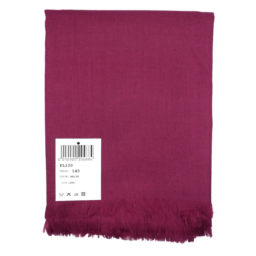  PAÑUELO DE LANA LISO 145 cm NOVEDAD