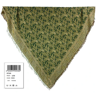 Mantón baturra regional de Viscosa (150 cm) – Elegancia Versátil para Indumentaria