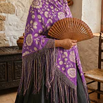 Conjunto Regional Mujer Talla 36/38 Falda 4.5m Vuelo Mod Shantung
