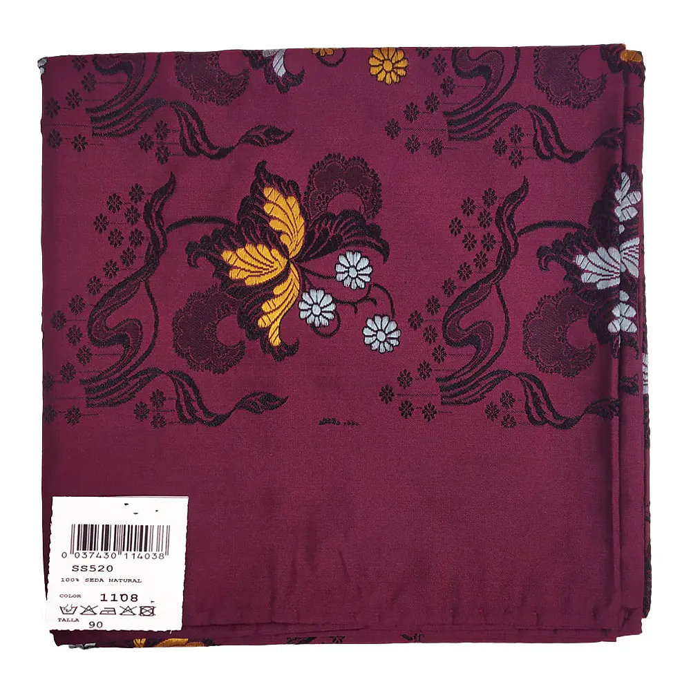 Pañuelo de Seda Espolinada 90 cm – Indumentaria Popular de Categoría Superior