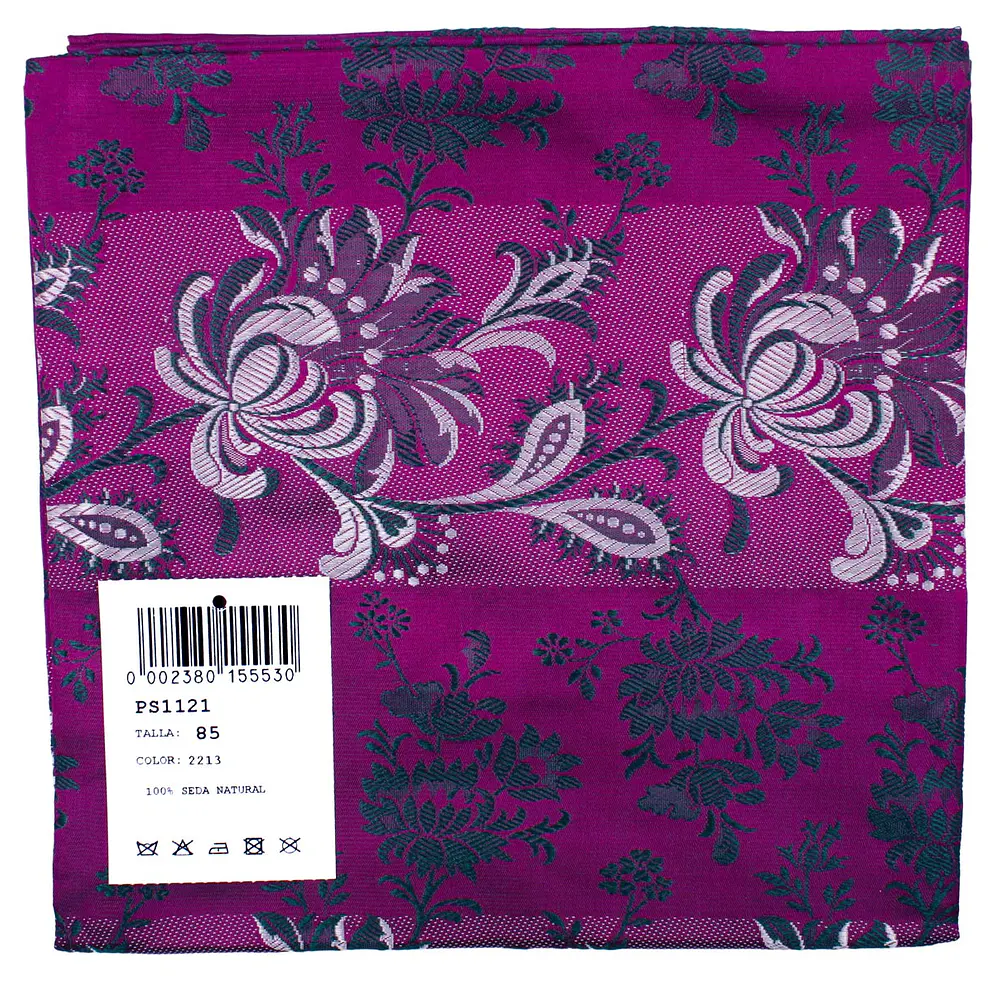 Pañuelo Regional de Seda 85 cm – Disponible en Varios Tonos