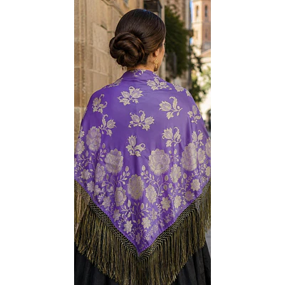 Pañuelo Regional de Gran Formato 140x140 cm con Flecos