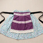 Traje de Baturra para Bebé (6 a 9 meses) - Conjunto 4 Piezas con Delantal Morado