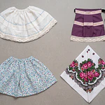 Traje de Baturra para Bebé (6 a 9 meses) - Conjunto 4 Piezas con Delantal Morado