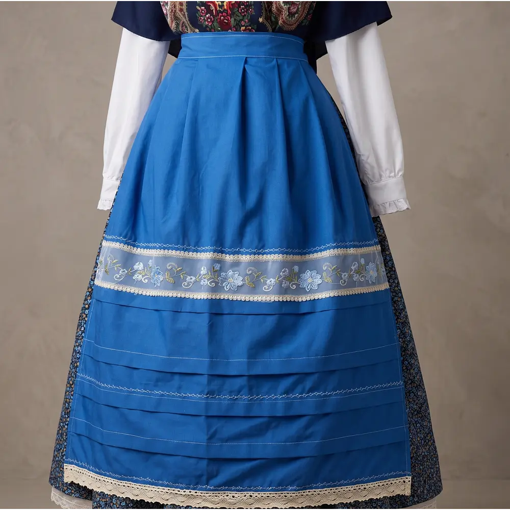 Conjunto de Baturra 3 Piezas Azul (Talla 36/38) - 5,60m de Vuelo