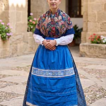 Conjunto de Baturra 3 Piezas Azul (Talla 36/38) - 5,60m de Vuelo