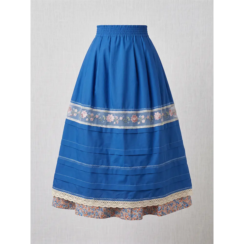 Conjunto de Baturra 3 Piezas Azul (Talla 38/40) - 5,60m de Vuelo