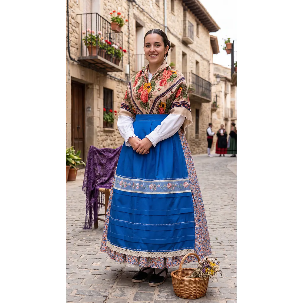 Conjunto de Baturra 3 Piezas con Gran Vuelo (Talla 40/42) 
