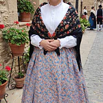 Falda de Baturra Floral Gran Vuelo (5,60m) - Talla 40/42