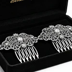 Set de Peinetas Florales Elegantes para Peinados regionales MOD. AURORA