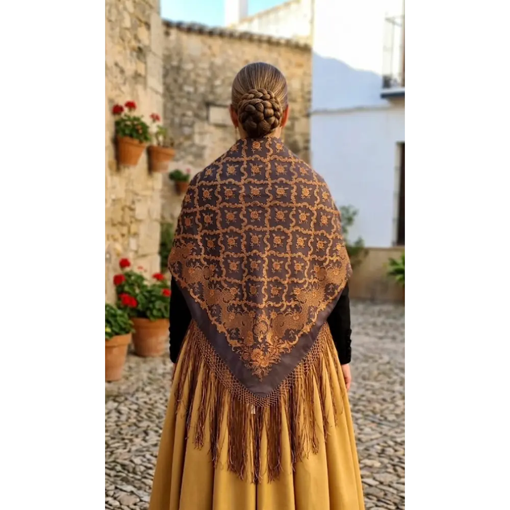 Pañuelo regional baturra rayon poliester 140 cms Nuevos Tonos   NUEVOS TONOS