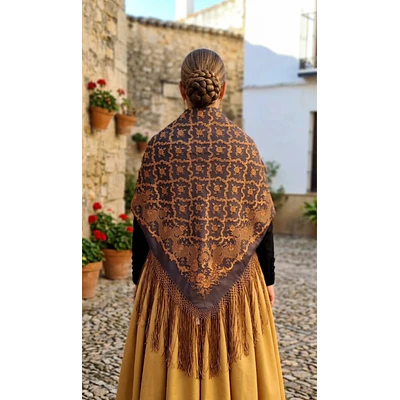 Pañuelo regional baturra rayon poliester 140 cms Nuevos Tonos   NUEVOS TONOS
