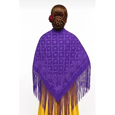 MANTON REGIONAL BATURRA  ADAMASCADO TONO MORADO