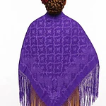 MANTON REGIONAL BATURRA  ADAMASCADO TONO MORADO