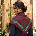 pañuelo viscosa 90 cms granate