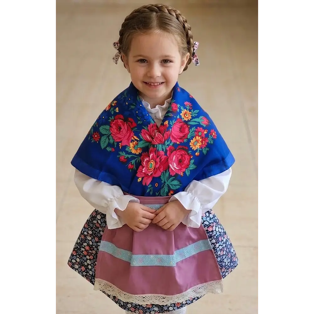 TRAJE BATURRA /REGIONAL NIÑA 6/9 MESES /4 PIEZAS