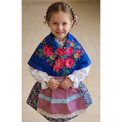 TRAJE BATURRA /REGIONAL NIÑA 6/9 MESES /4 PIEZAS