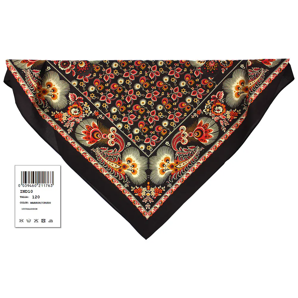 Pañuelos de Algodón para Indumentaria Tradicional  Reproducción S. XIX varios tonos