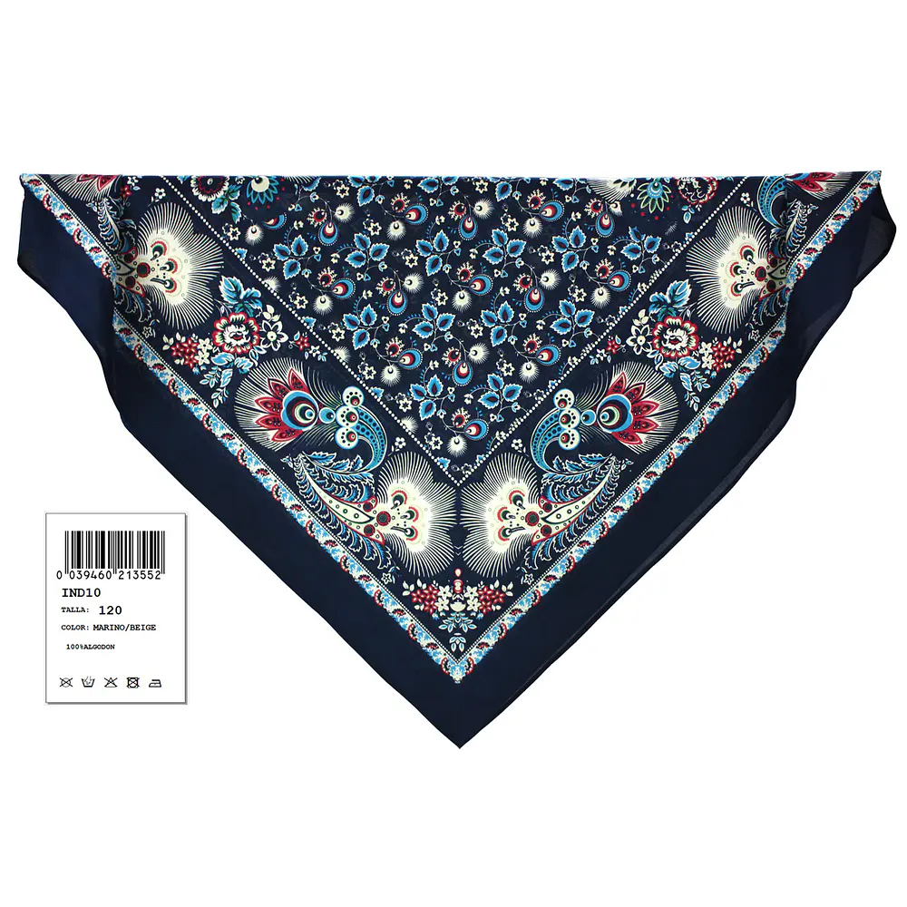 Pañuelos de Algodón para Indumentaria Tradicional  Reproducción S. XIX varios tonos