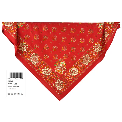 Pañuelo regional baturra indiana algodon 120 cms Mod Moncayo varios tonos 