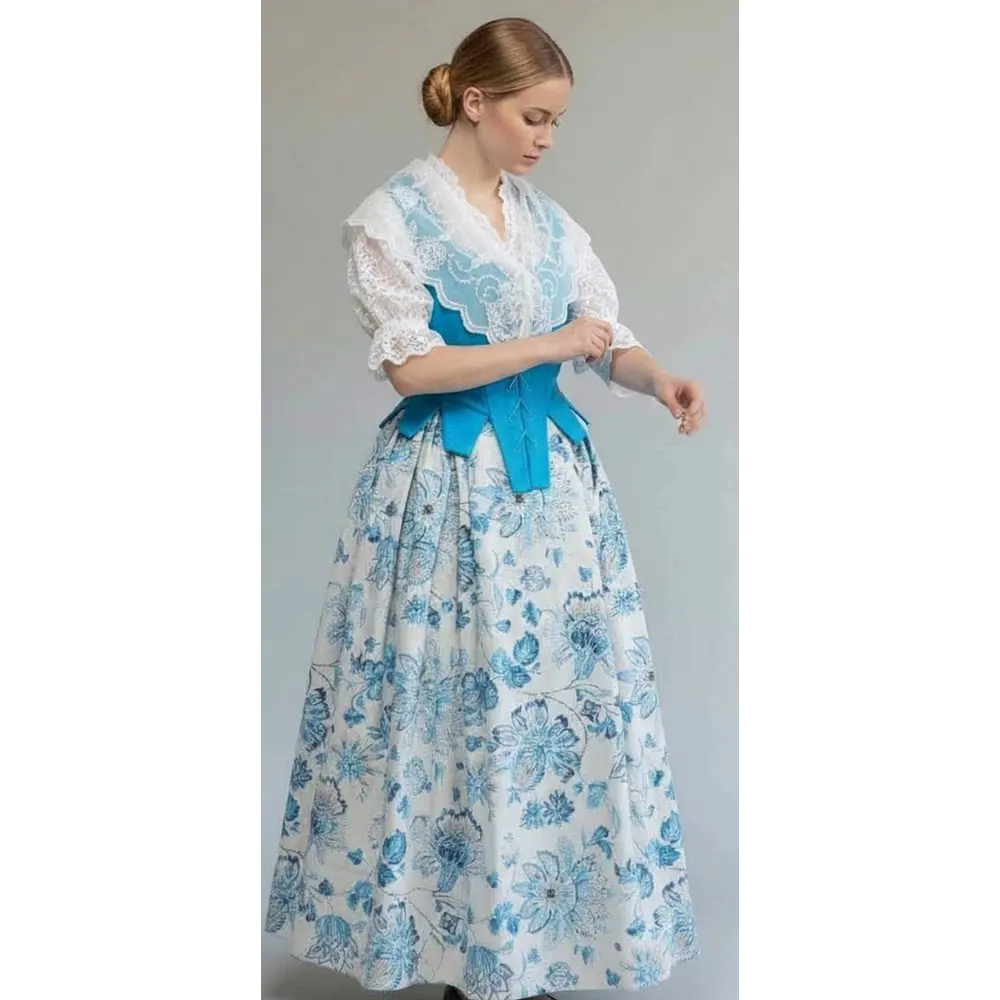 Traje Baturra Aragonesa 3  Piezas Azul Turquesa T.38/40 | Esencia Regional