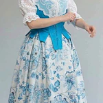 Traje Baturra Aragonesa 3  Piezas Azul Turquesa T.38/40 | Esencia Regional