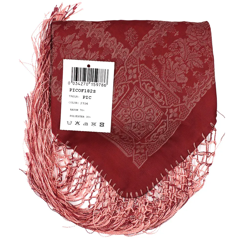 PAÑUELO PICO ADAMASCADO 90 CMS TRAJE REGIONAL BATURRA  90 CMS MOD F182S