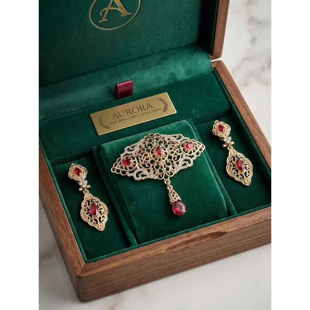 CONJUNTO BROCHE PENDIENTES
