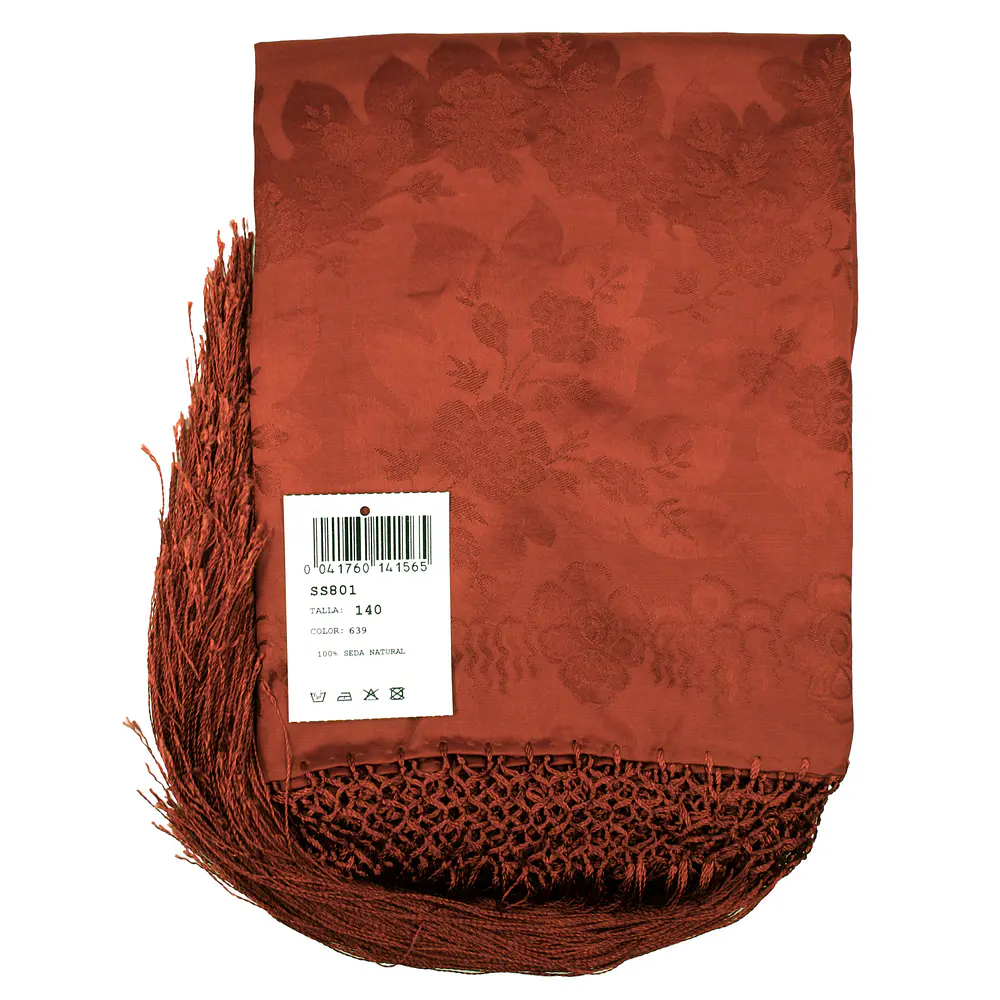 Mantón de Seda Natural – Réplica de Mantón Antiguo S 801 NUEVOS TONOS 