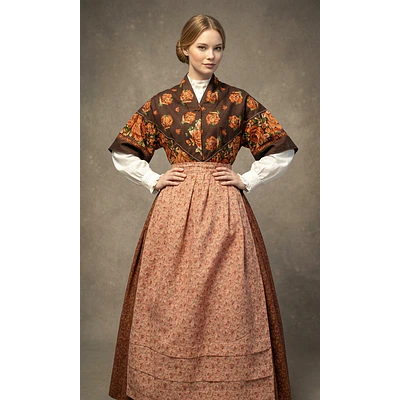 TRAJE REGIONAL MUJER T 38/40 MOD VINAGRE PERCAL