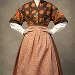 TRAJE REGIONAL MUJER T 38/40 MOD VINAGRE PERCAL