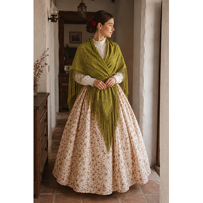 Traje regional baturra mudar 3 piezas T 46/48 Mod Rosas 