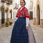 Exclusivo conjunto regional de tres piezas (Talla 38-40)