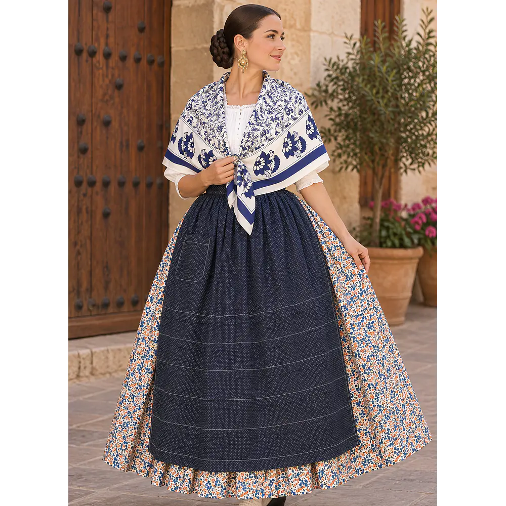 conjunto 3 piezas 44/46 modelo Sandia Azul