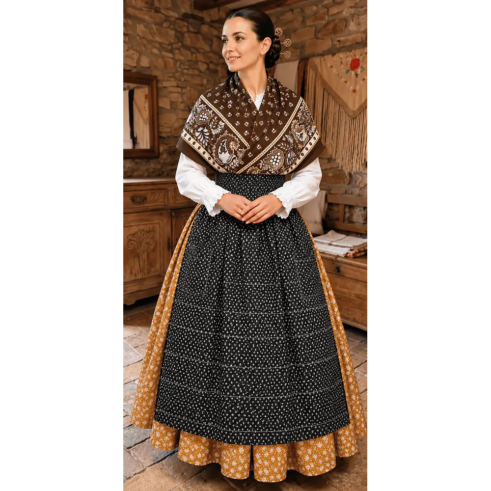 Traje baturra regional 3 piezas T 36/38 artesanal