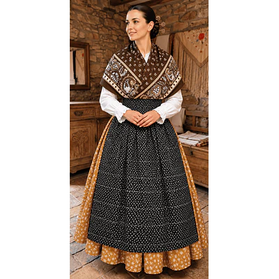 Traje baturra regional 3 piezas T 36/38 artesanal