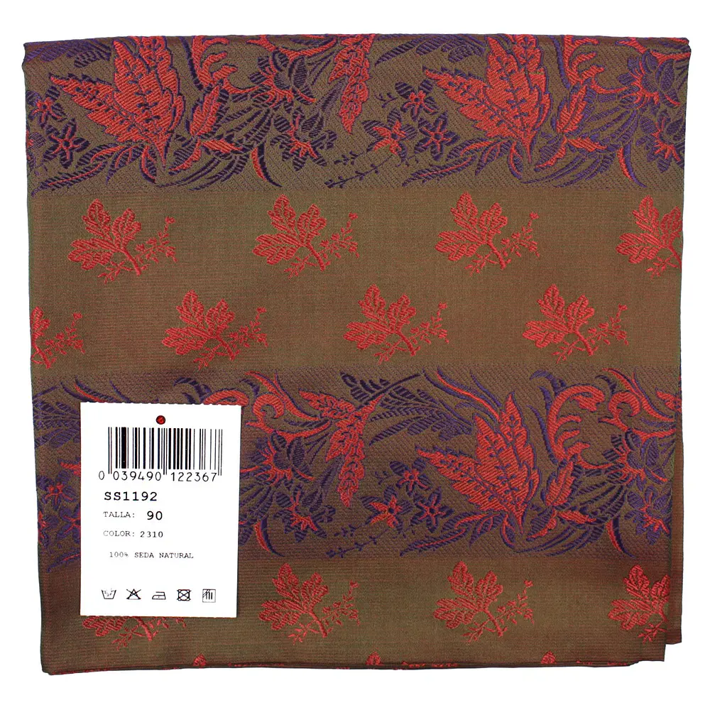 Pañuelo Regional de Seda Natural 100% – 90 cm