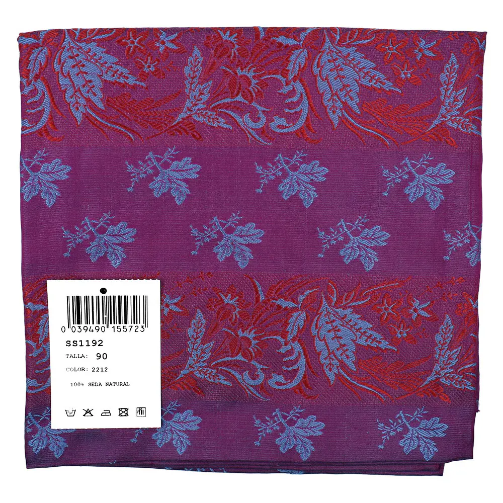 Pañuelo Regional de Seda Natural 100% – 90 cm