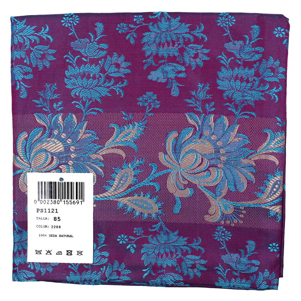 Pañuelo Regional de Seda 85 cm – Disponible en Varios Tonos