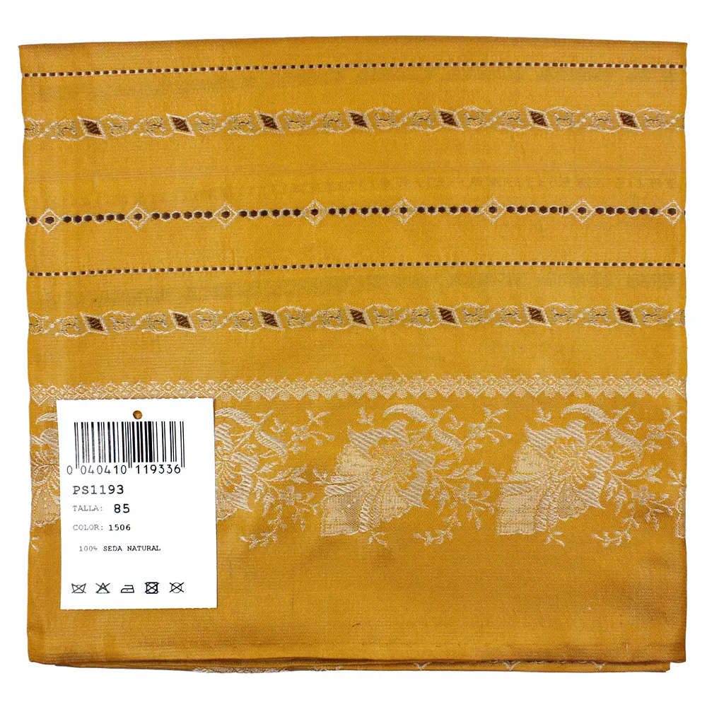 Pañuelo Coronario de Seda (85 cm) – Réplica Artesanal de Indumentaria Tradicional