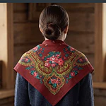 Pañuelo regional viscosa 85 cms floral