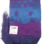 Pañuelo Mantón de Seda con Flecos (140 cm) - Reproducción Antigua  SR 702