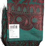 Pañuelo Mantón de Seda con Flecos (140 cm) - Reproducción Antigua  SR 702