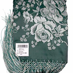 Pañuelo Mantón Regional de Seda y Algodón Estilo Tradicional 140 cms