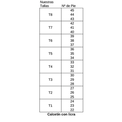 Medias regionales pc 108 -talla 34-36