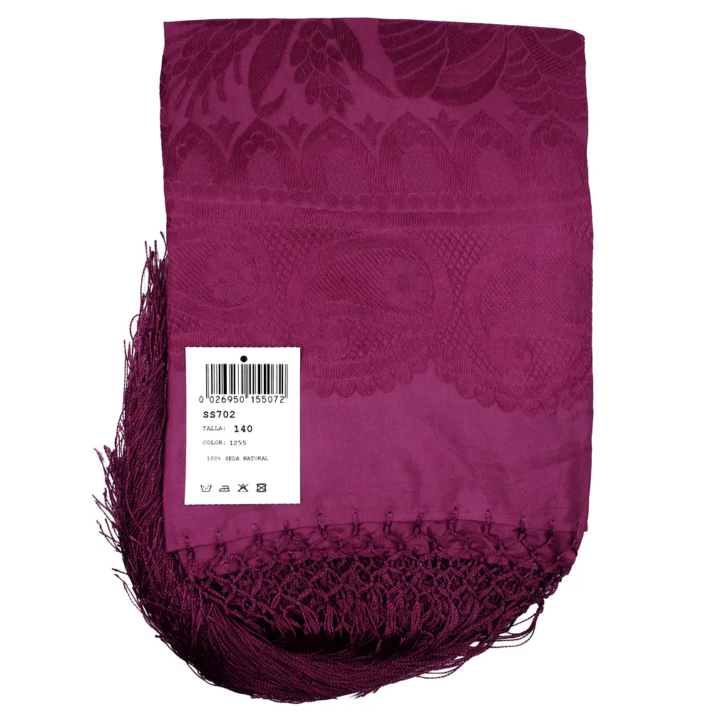 Mantón Regional de Seda 100% Natural – Varios Colores