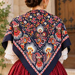 Pañuelos de Algodón para Indumentaria Tradicional  Reproducción S. XIX varios tonos